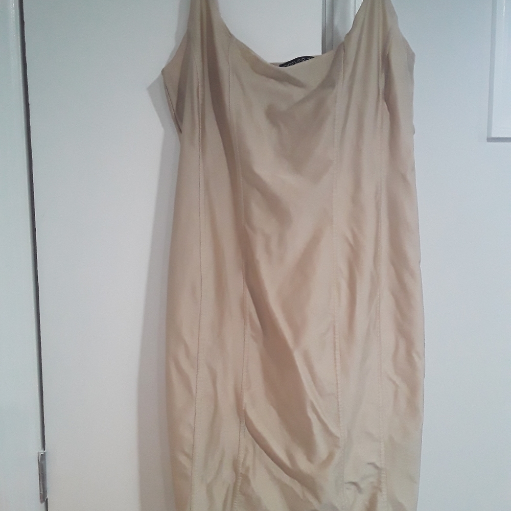 Cream tank dress